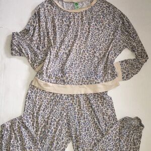 Honeydew Leopard Print Pajama Set | Laungwear | Size L